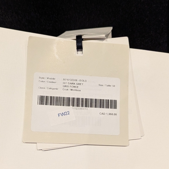 Authentic 'S MaxMara wrap coat in 100% virgin wool, grey, size 50 (IT) 16 (US) - Picture 5 of 13